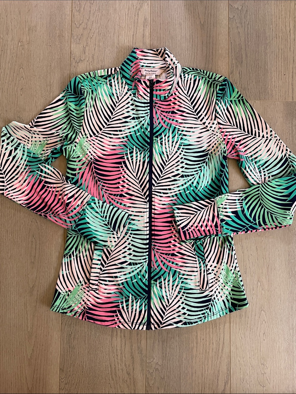 Tommy Bahama Women's Tropical Leaf Zip-Up Jacket